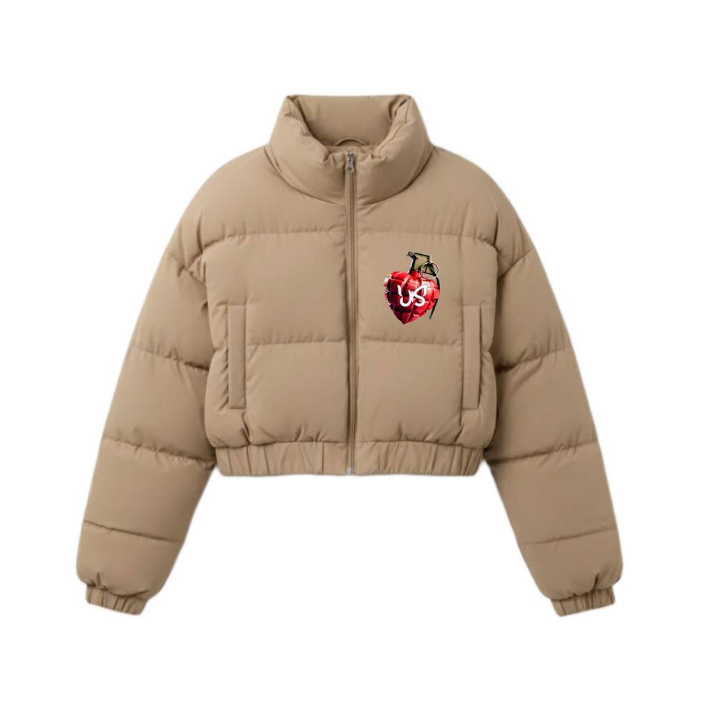 ILLUSORY CROP PUFFER / SAND