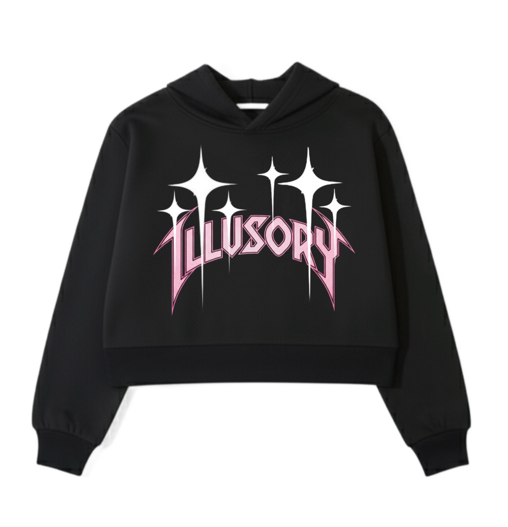 ILLUSORY CROP HOODIE