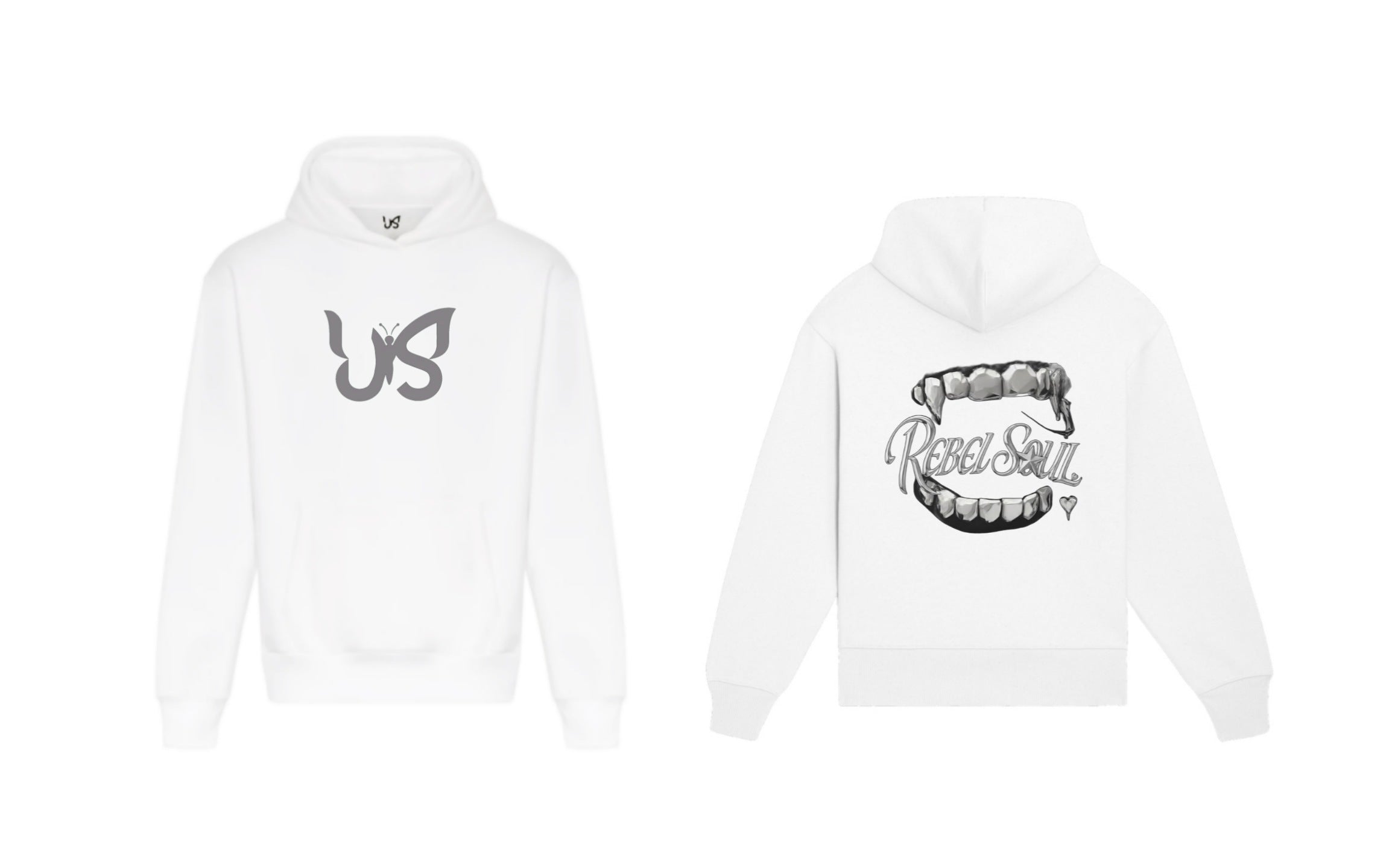 REBEL SOUL HOODIE / WHITE