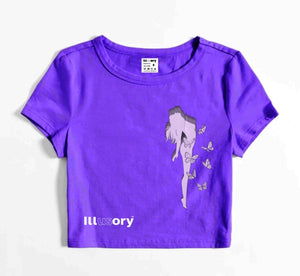 "FALLING" CROP TOP